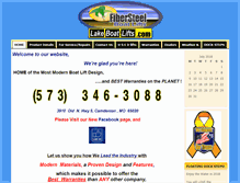 Tablet Screenshot of lakeboatlifts.com